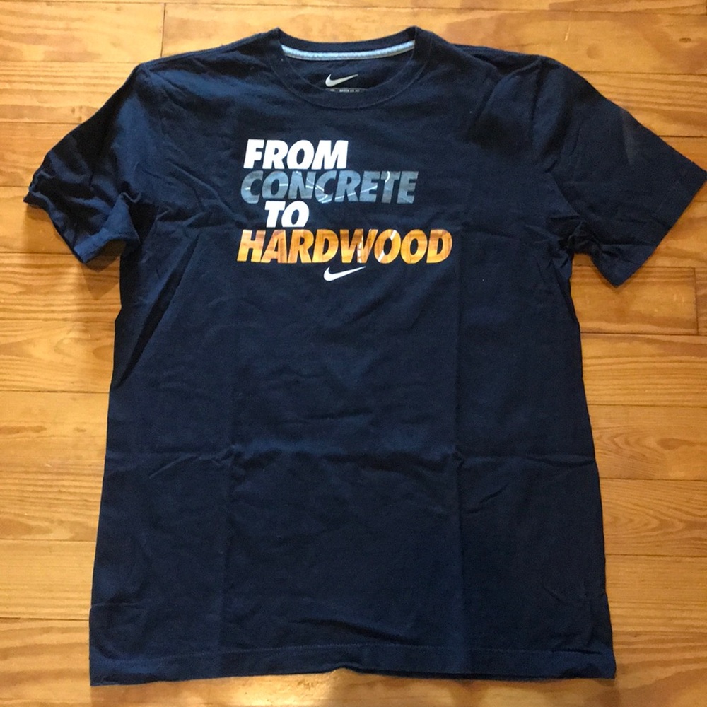 Nike black concrete to hardwood t shirt size L
